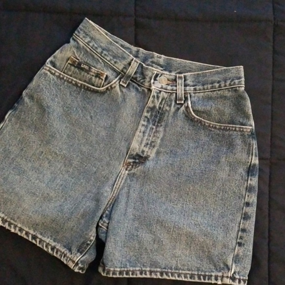 Lee Denim Shorts high waist Womens Size 8 vintage jeans short